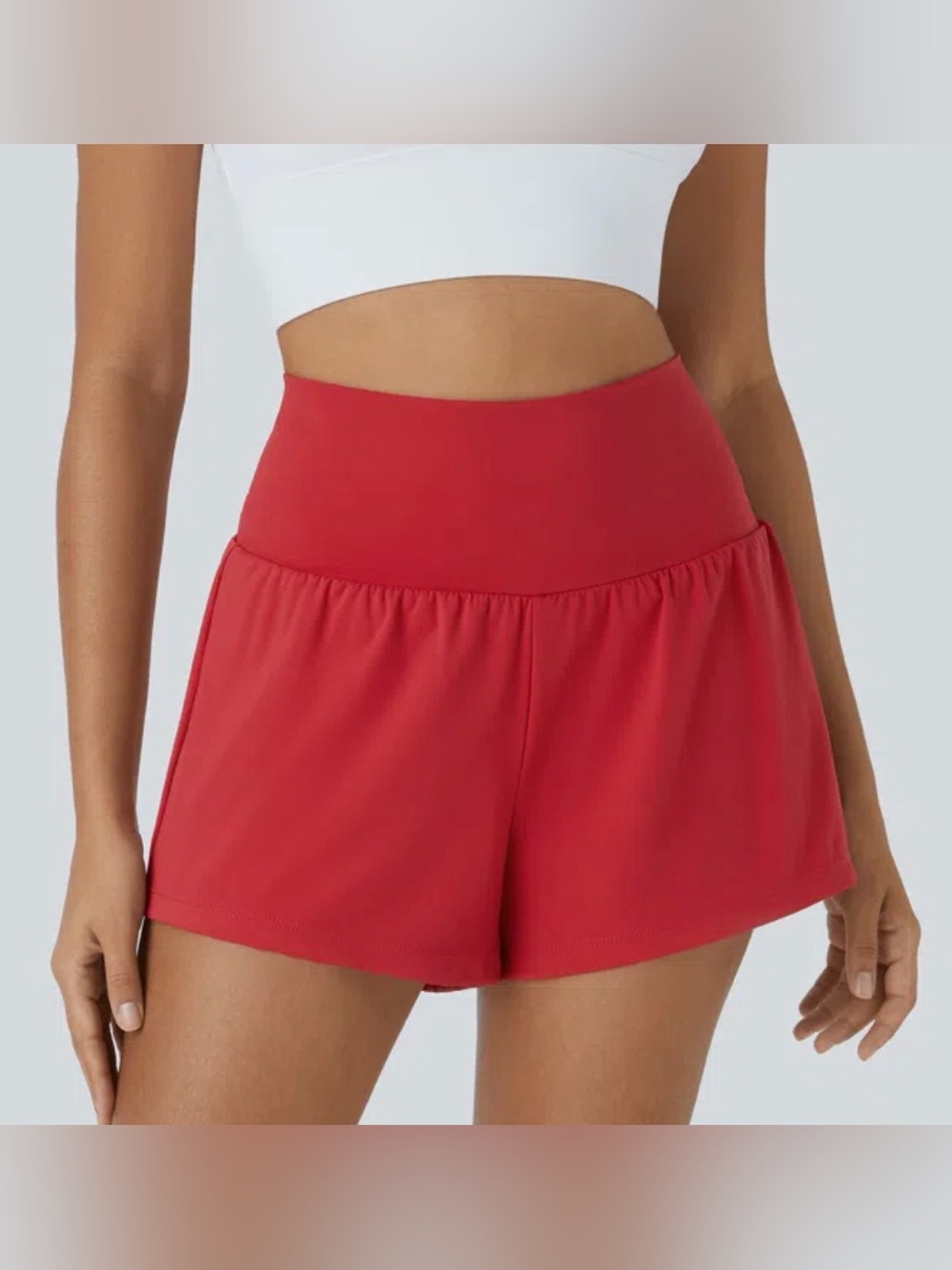 Halara SoftlyZero Airy Super High Waisted 2-in-1 InstantCool Yoga Shorts XL